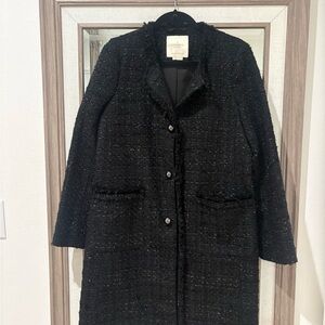 Kate Spade Black Textured Coat